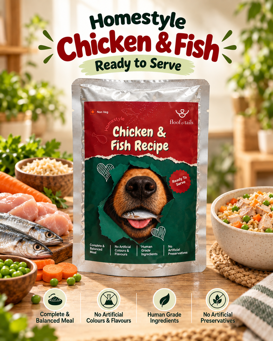 Homestyle Chicken & Fish Meal