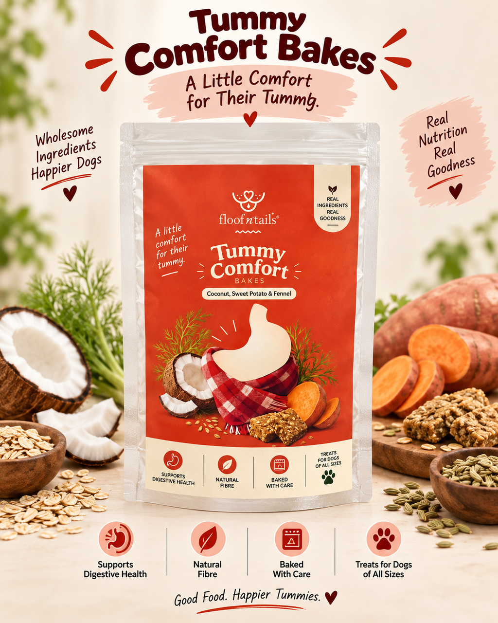 Tummy Comfort Bakes — Coconut, Sweet Potato & Fennel